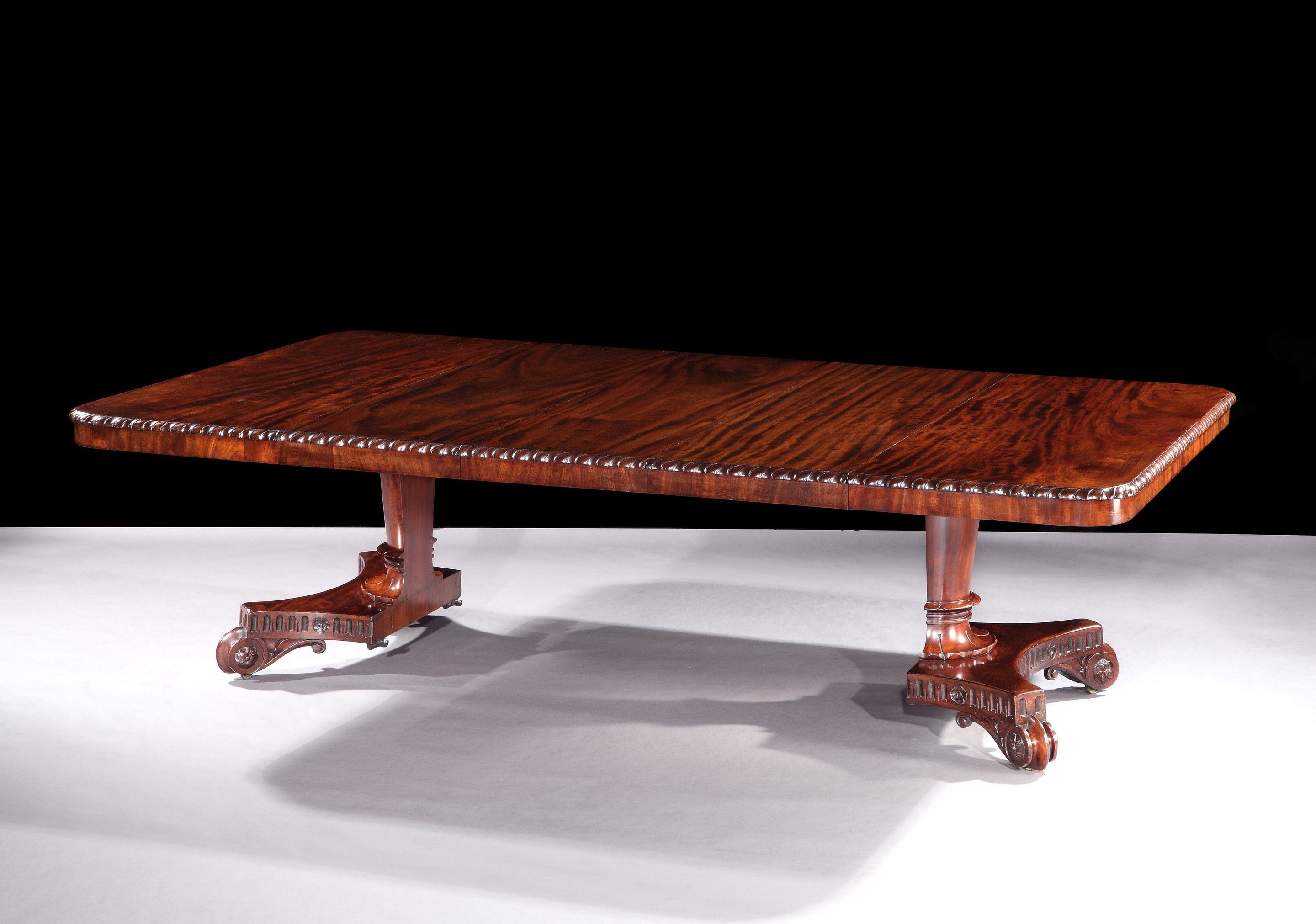 Rare William IV Mahogany Split-Pedestal Dining Table ...
